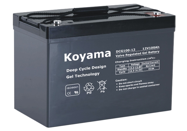 12V 100ah Deep Cycle Gel Battery for Recreational Vehicle