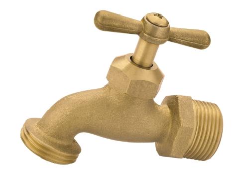 Surface Rew Brass Bibcock with Brass T-Handle (YS4001)