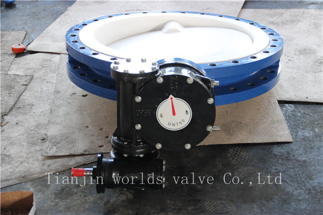 Full PTFE Coated U Section Butterfly Valve with Ce ISO Wras Approved (CBF04-TU01)