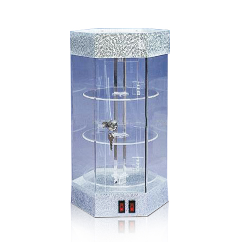 Hexagonal Style Acrylic LED Display Stands, POS Display Box with LED