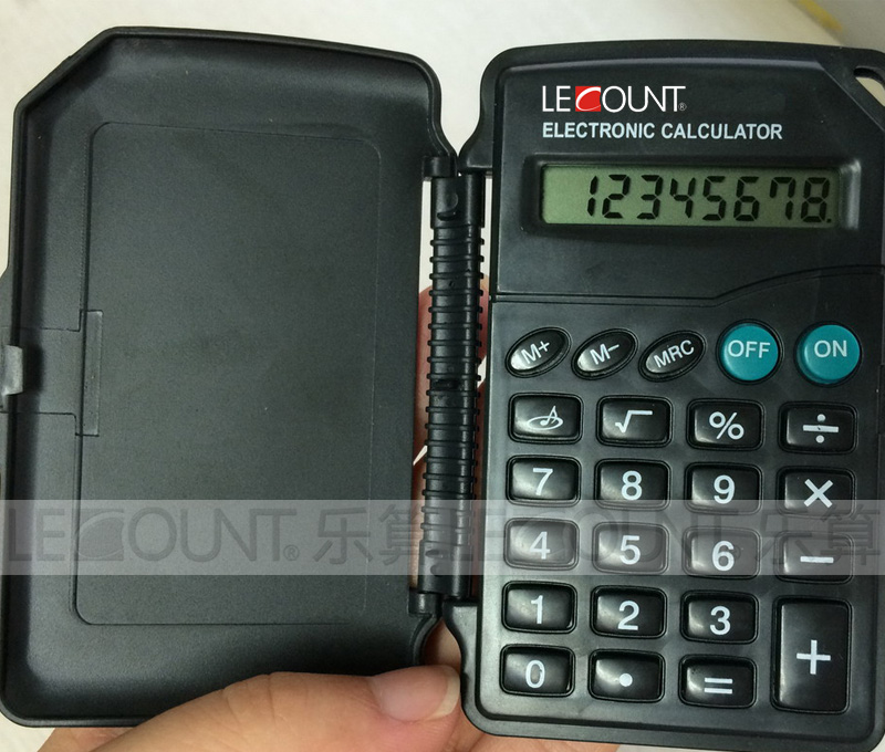 8 Digits Handheld Calculator with Front Cover and 