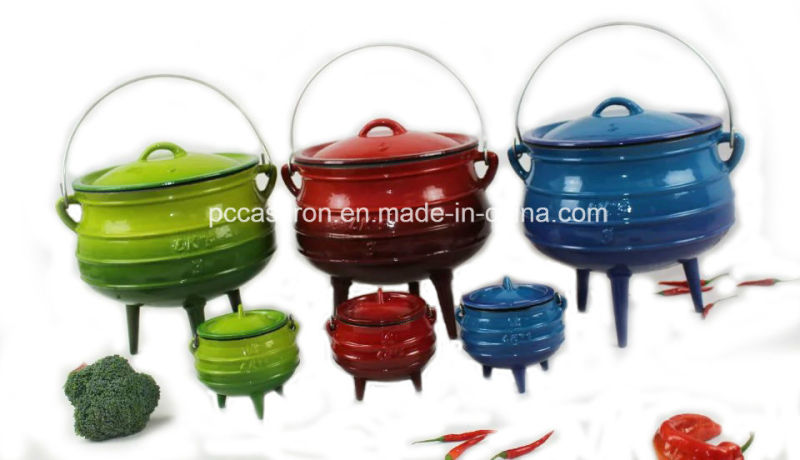 #10, #14, #18, #20 Cast Iron Potjie Pot with 3 Legs