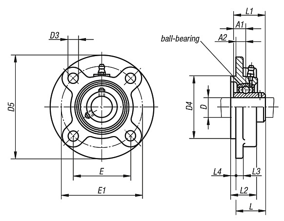 FC Series Round Pillow Block Bearing