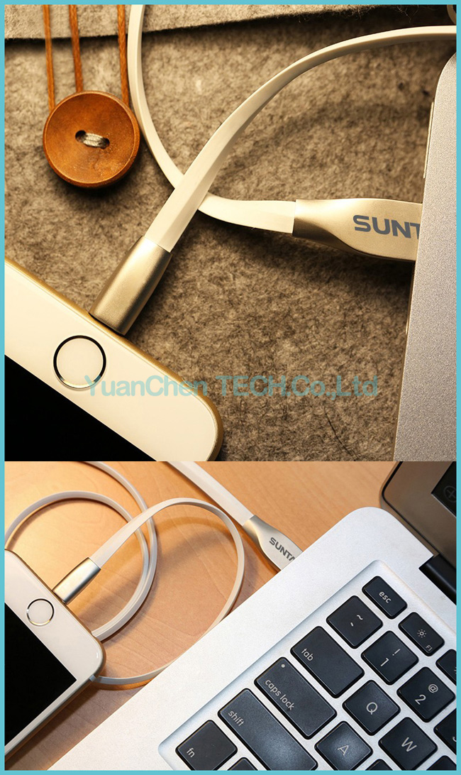 Zinc Alloy USB Data Cable Fast Charging Cable for iPhone