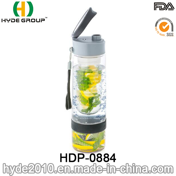 New Design Plastic Fruit Infuser Water Bottle, Tritan Fruit Infusion Water Bottle (HDP-0884)