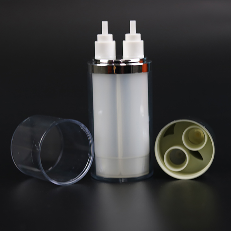 Double Tube Airless Bottle for Day and Night Cream (NAB38)