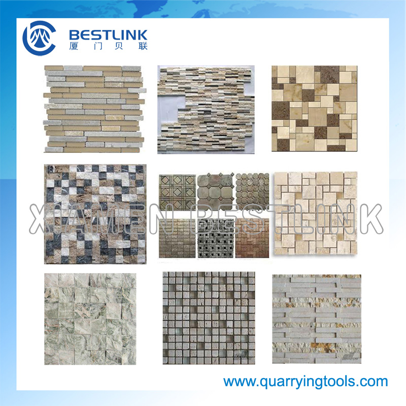 Manual or Electric Chopping Granite and Marble Stone Tile Mosaic Machine