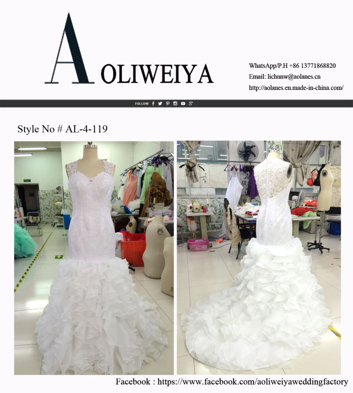 Aoliweiya Customize Bridal Wedding Dresses Plus Size