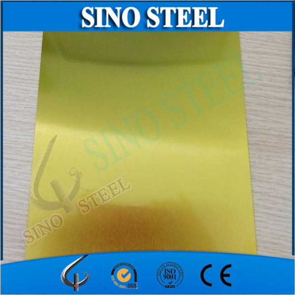 Printing Tinplate Golden Lacquered for Can Making