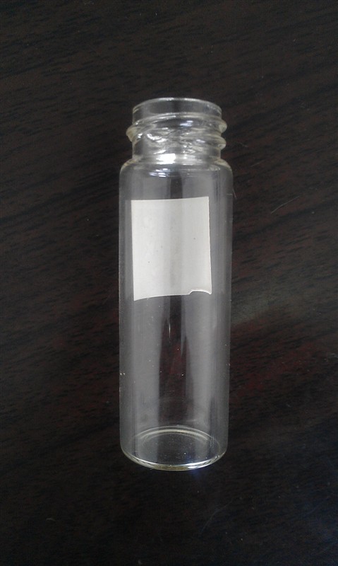 10ml Tubular Screwed Clear Glass Bottle Vial