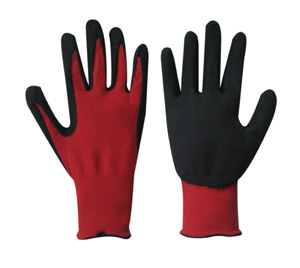 13G Nylon Liner Rough Foam Nitrile Coated Work Glove