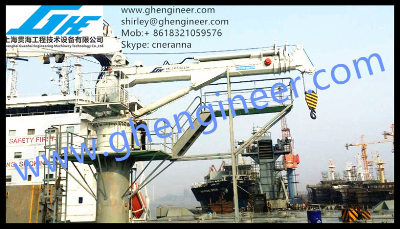 Hydraulic Telescopic Boom Marine Crane