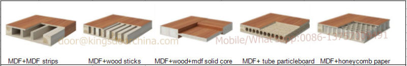 Solid MDF Combined Wooden Doors Interior