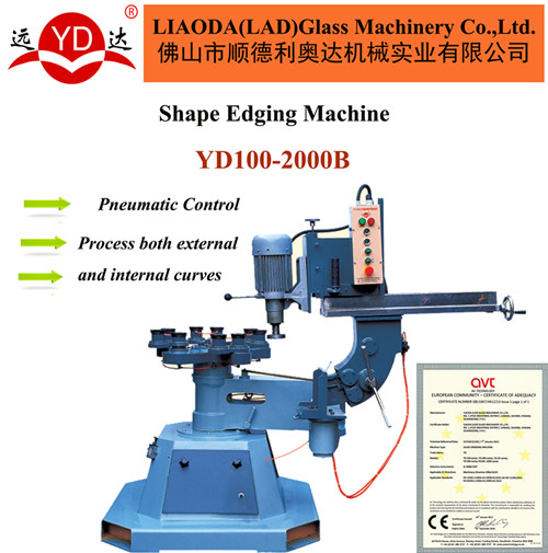 (YD100-2000B) Manufacture Glass Irregular Shape Edging Machine