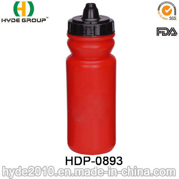 600ml Promotional BPA Free Plastic Running Water Bottle, PE Plastic Sport Water Bottle (HDP-0893)