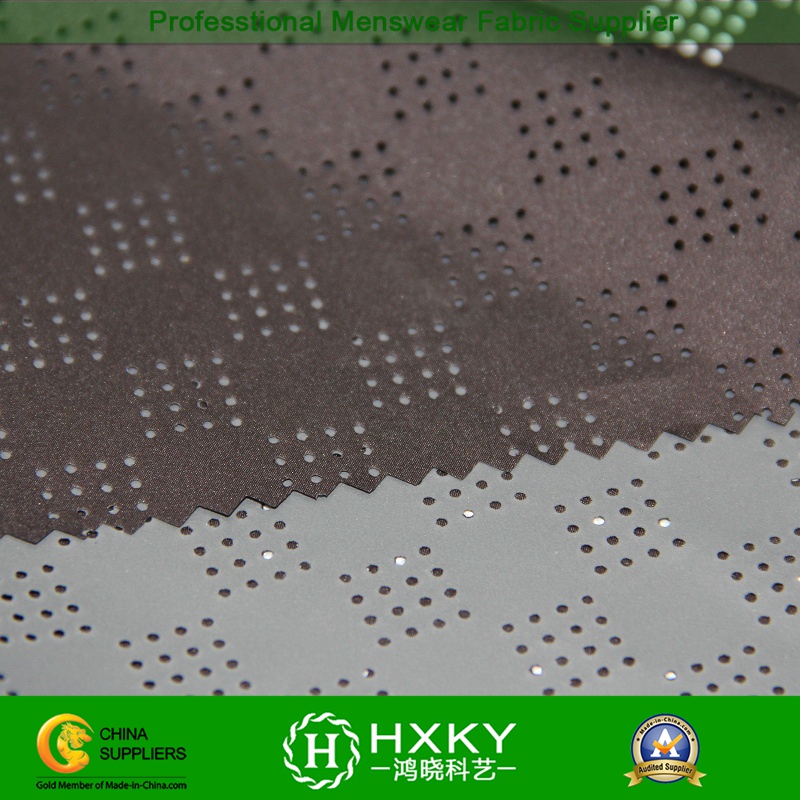 Perforated Poly Fabric with Coated for Garment