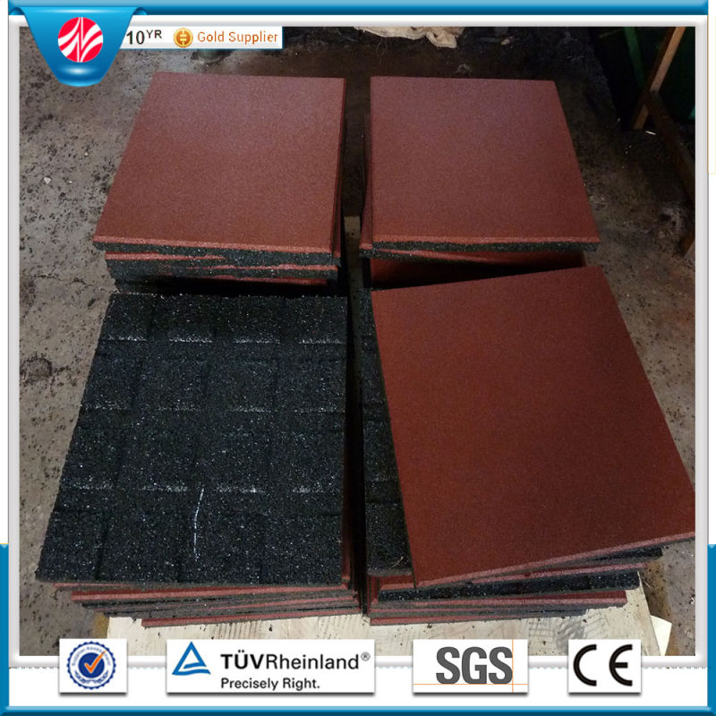Colorful Rubber Paver Tile Made From 100% SBR