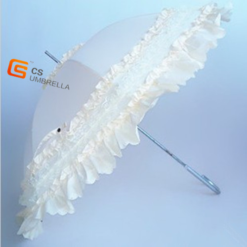 White Color Princess Lace Umbrella (YS-1019A)