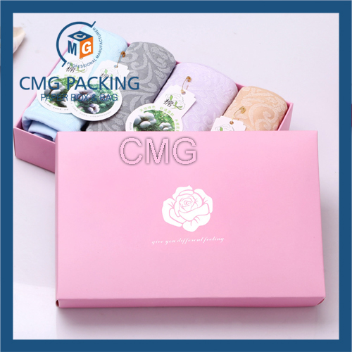 Cheap Folded Clothing Paper Box with Logo Customized