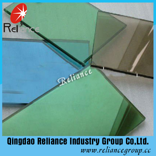 5mm/5.5mm/6mm Dark Green Reflective Glass/Tinted Glass/Window Glass with Certificate