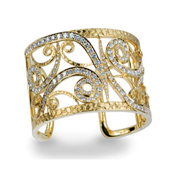 925 Sterling Silver Cuff Bracelets Jewelry with Gold Plated
