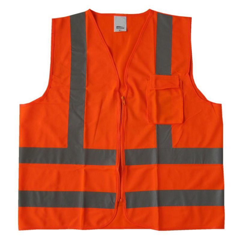 High-Visibility Refelctive Safety Vest with Pockets