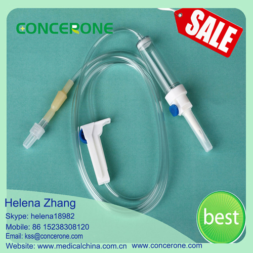 Disposable I. V. Infusion Set with Flow Regulator