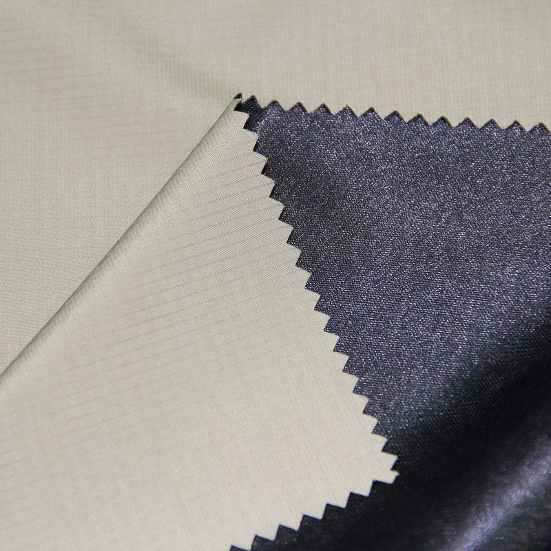 Polyester Jacquard Pongee Compound with Knit Fabric for Men's Jackets