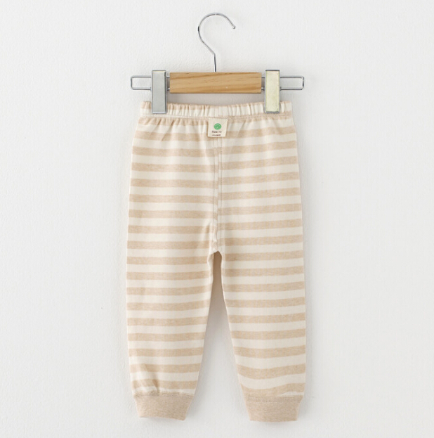 100% Organic Cotton Baby Infant Stripe Pants