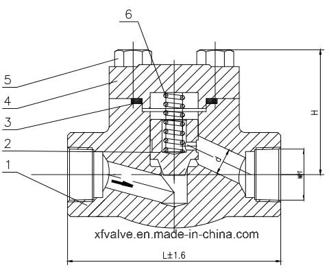 API602 Forged Carbon Steel A105 Thread NPT Swing Check Valve