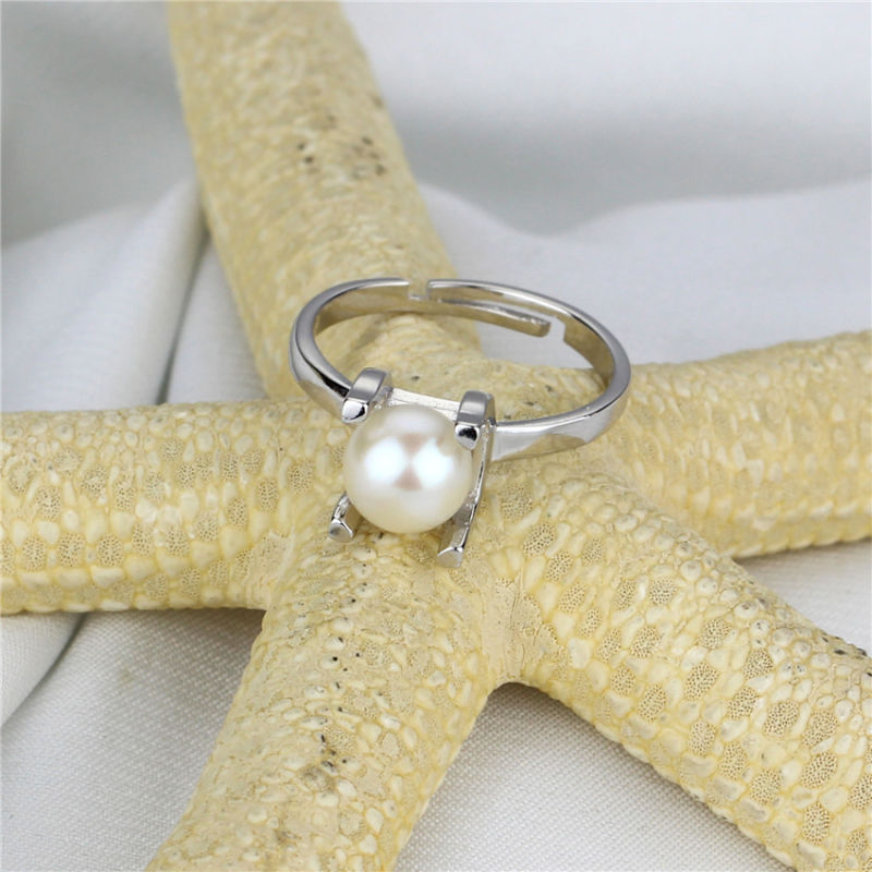 Simple Hot Sale Natural Freshwater Vintage Pearl Ring