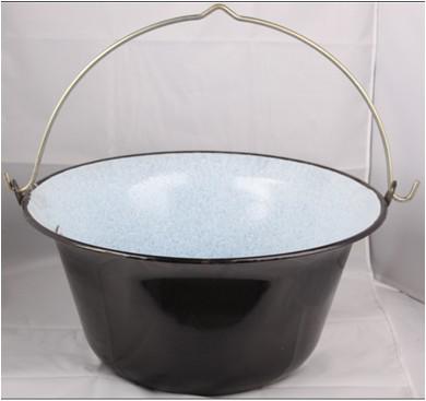 (LONGFEI) 10/14/22L Hungarian Enameled Hang Pot with Steel Handle