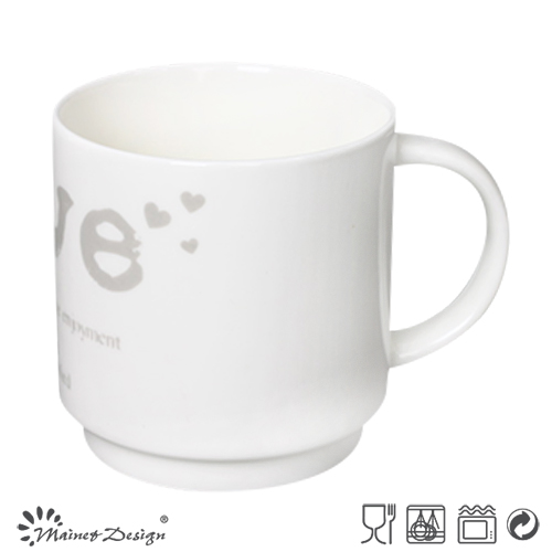 White Color with English Words Stable Coffee Mug