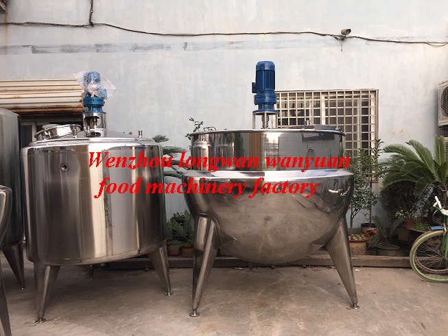 1500L Large Capacity Steam Heating Jacketed Cooking Pot