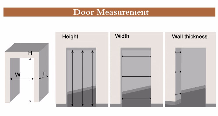 Interior Door Steel Wooden Door with Panel