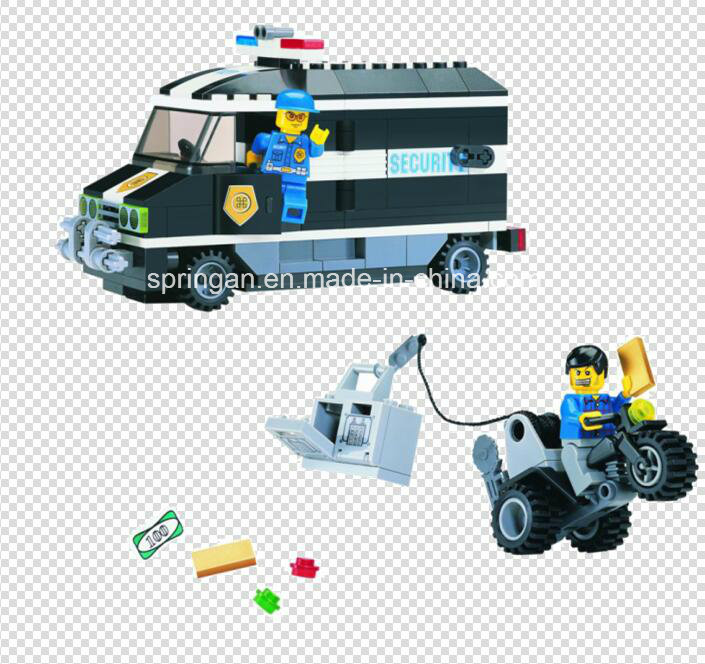 Police Series Designer Bill Collector Cash Truck 209PCS Blocks Toys