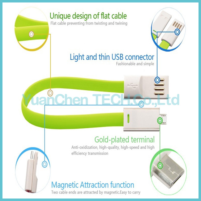 Micro USB2.0 Cable Flat 5pin Data Charger Cable for Android