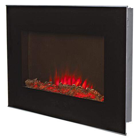 Chic Flat Wall Mount Electric Fireplace