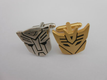 Custom Irregular 3D Effect Gold Plated Cufflinks (GZHY-XK-013)