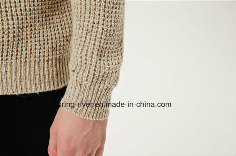 Nep Yarn Knit Pullover Men Sweater