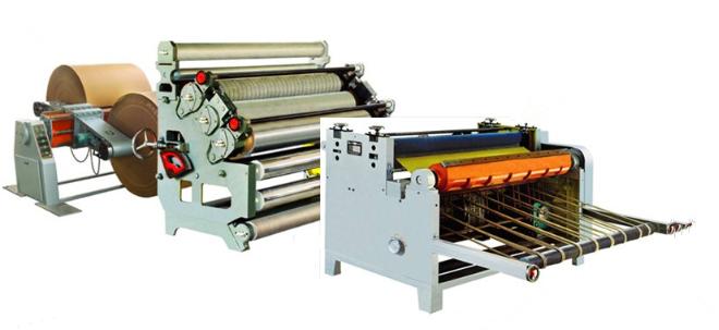 Heavy Duty Single Facer Corrugated Cardboard Production Line