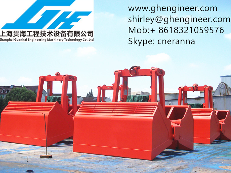 30t Marine Crane Hydraulic Clamshell Grab Bucket