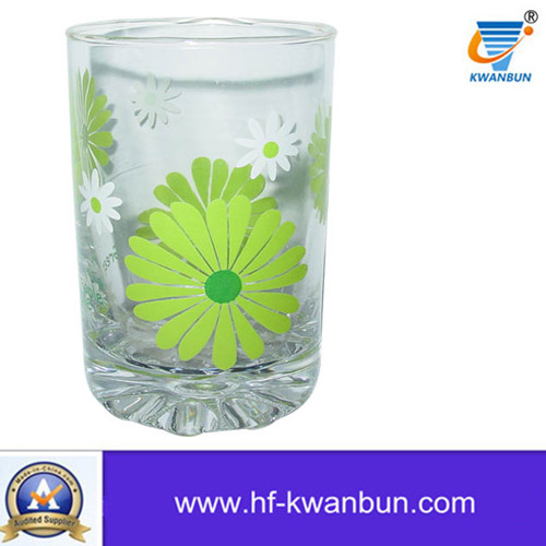 Decal Pringting Glass Cup for Tea or Drinking