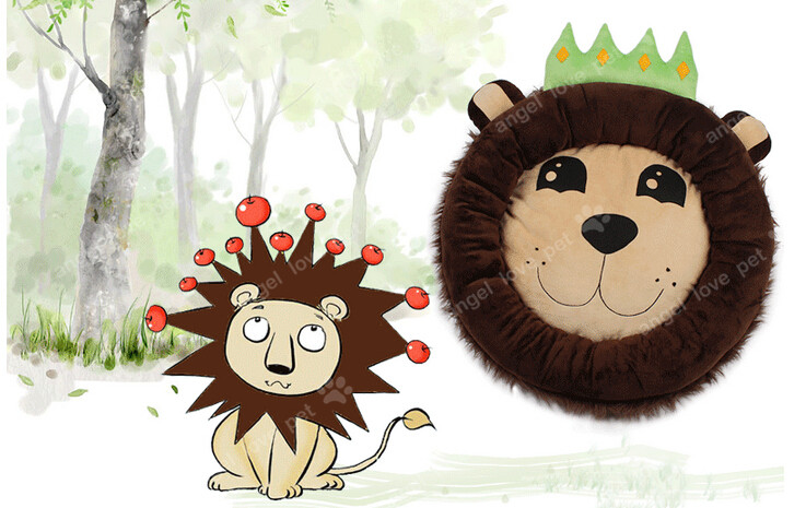 Cute Lion Design Soft Pet Dog Cushion&Bed