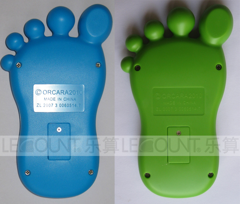 8 Digits Foot Shape Gift Calculator with Various Optional Colors (LC517)