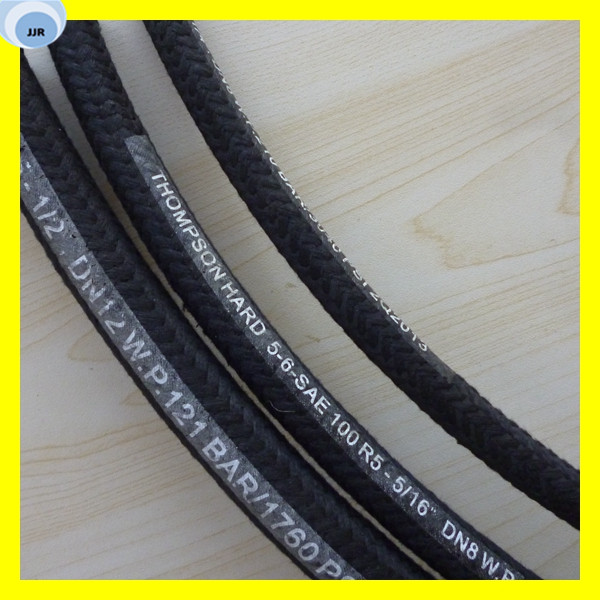 Auto Hydraulic Oil Hose Textile Cover Rubber Hose R5