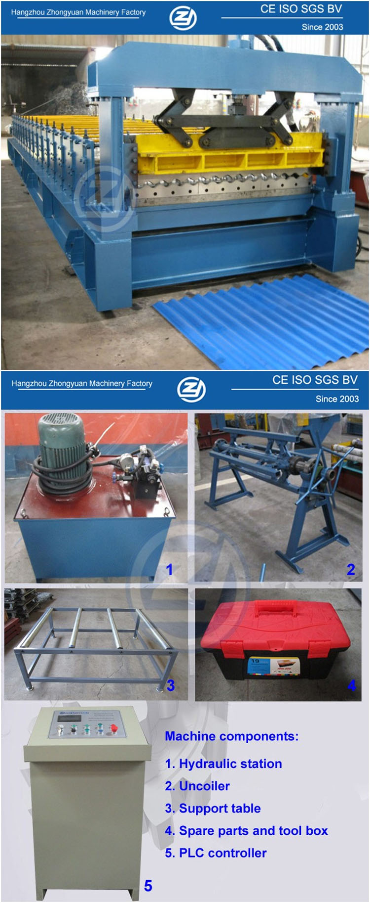 Corrugated Sheet Cold Roll Forming Machine