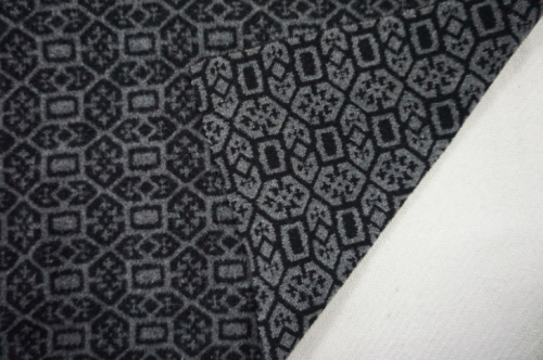 Three Different Styles of Black&White Wool Fabric