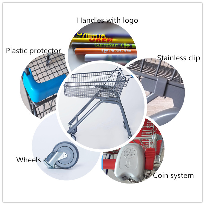 Integrated Frame Shopping Trolley with Good Quality