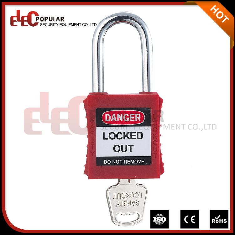 38mm Plastic Shackle Safety Padlock with Master Key